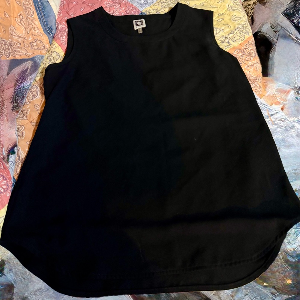Anne Klein Classic Black Tank Top